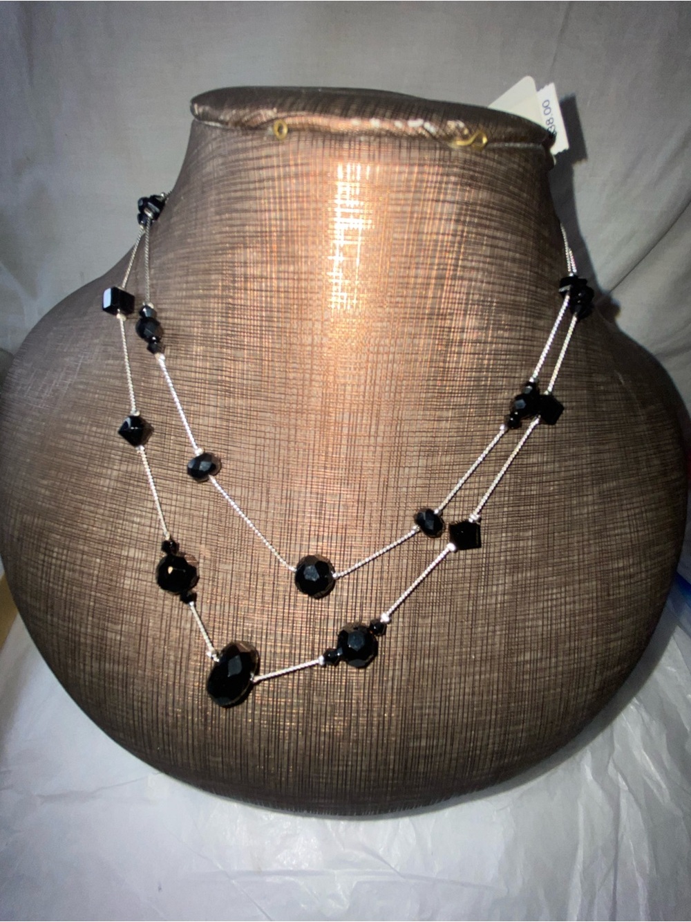 White House black market Elegant Black Beaded Layered Necklace - Women Jewelry
